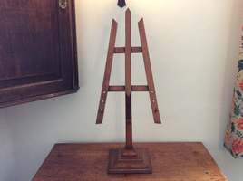 An oak table easel